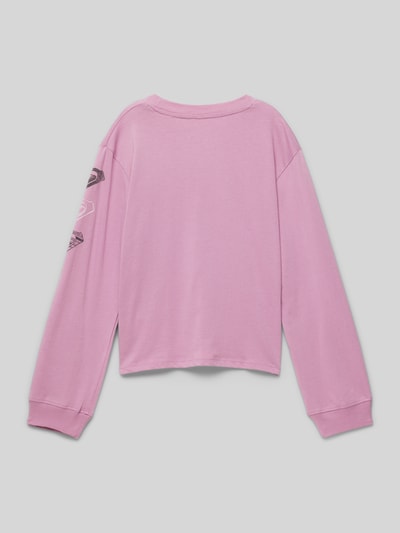 Roxy Longsleeve mit Rundhalsausschnitt Modell 'LET SOMEBODY GO' Mauve 3