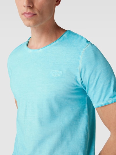 JOOP! Jeans Herren T-Shirt mit Label-Stitching Modell 'Clark' Aqua 3