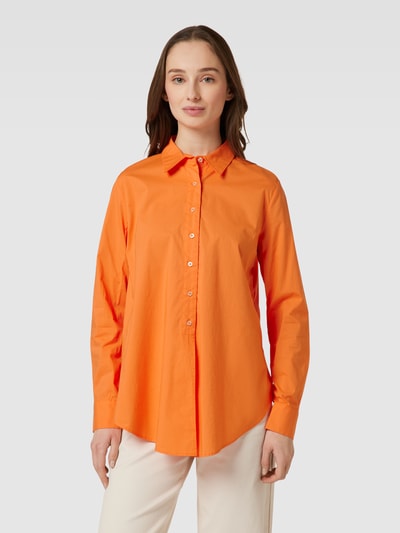 Emily Van den Bergh Hemdbluse mit Knopfleiste Orange 4