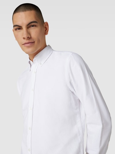 BOSS Orange Regular Fit Freizeithemd mit Button-Down-Kragen Modell 'Rickert' Weiss 3