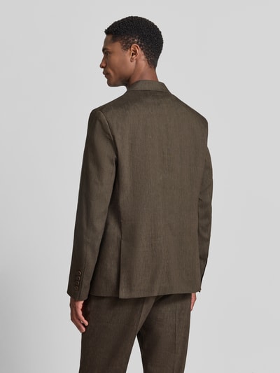 DRYKORN Slim Fit 2-Knopf-Sakko mit Pattentaschen Modell 'YAMES' Dunkelbraun 5