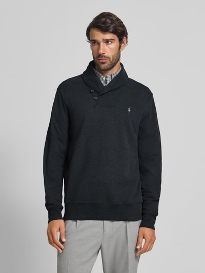 Polo Ralph Lauren Shirt met lange mouwen en opstaande kraag Zwart - 4