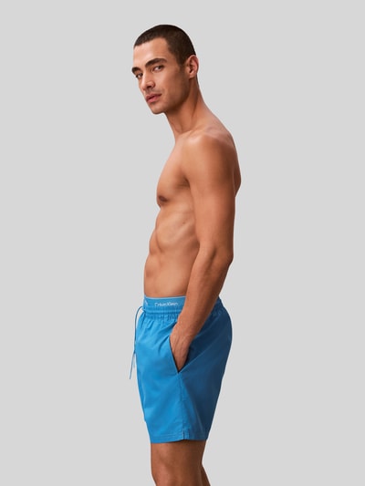 Calvin Klein Underwear Badeshorts mit Logo Bund Jeansblau 6