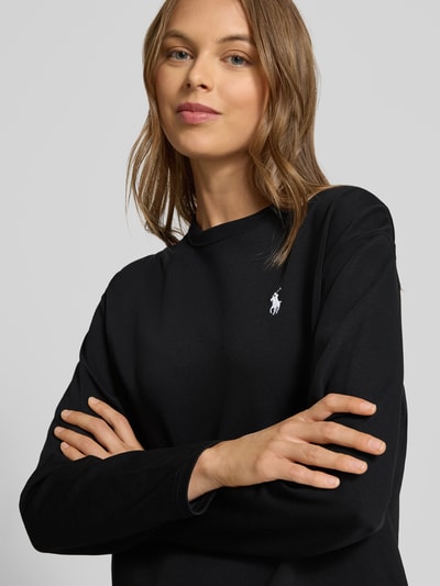 Polo Ralph Lauren Shirt met lange mouwen en labelstitching Zwart - 3