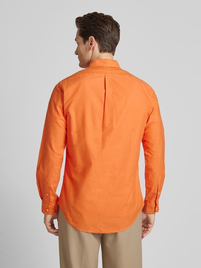 Polo Ralph Lauren Custom Fit Freizeithemd mit Button-Down-Kragen Orange 5