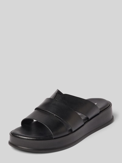 Tamaris Sandalette aus Leder mit Plateausohle Black 1