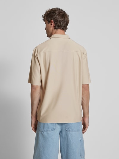 Only & Sons Relaxed Fit Freizeithemd mit 1/2-Arm Modell 'BOYY' Sand 5