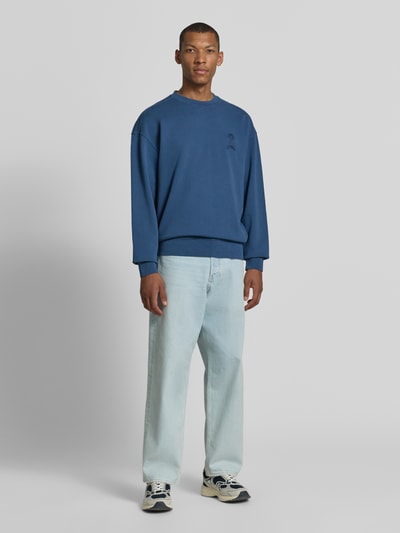 ARMEDANGELS Relaxed Fit Sweatshirt aus reiner Baumwolle Modell 'ICONIC Å GMT' Marine 1
