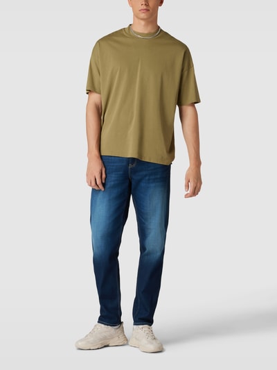 med undtagelse af vente Springboard Replay Jeans mit Label-Patch Modell 'SANDOT' (dunkelblau) online kaufen