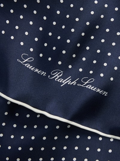 Lauren Ralph Lauren Sjaal van pure zijde met labelopschrift Donkerblauw - 2