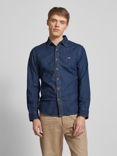 Levi's® Freizeithemd mit Label-Stitching Jeansblau 4