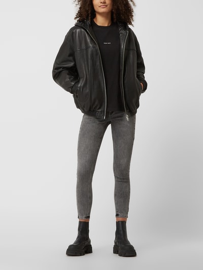 YOUNG POETS SOCIETY Skinny Fit Jeans mit Stretch-Anteil Modell 'Ania' Dunkelgrau 1