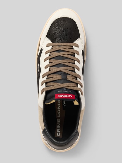 Crime London Sneaker aus Leder mit Schnürung Modell 'CHELSEA' Black 3