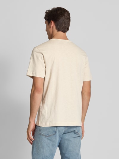 Tom Tailor Regular Fit T-Shirt aus reiner Baumwolle Sand 5