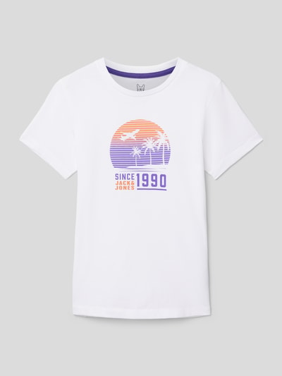 Jack & Jones T-Shirt mit Motiv-Print Modell 'SUMMER' Weiß 1
