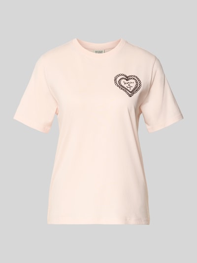 Scotch & Soda T-shirt met labelprint Beige - 2