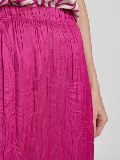 More & More Midirok met plissévouwen Fuchsia - 3