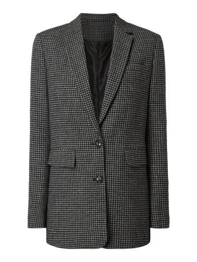 Jake*s Casual Blazer mit Hahnentritt-Dessin  Dunkelgrau Melange 2