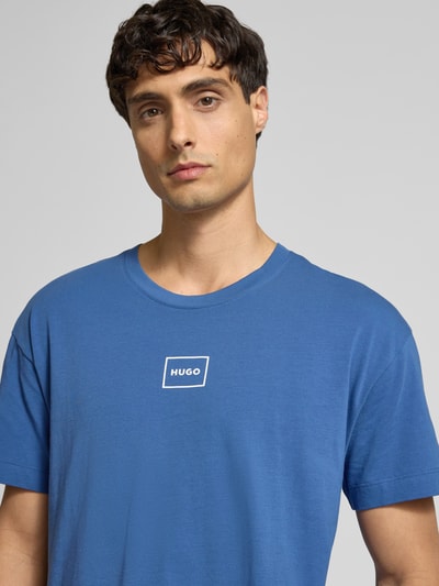 HUGO T-Shirt mit Rundhalsausschnitt Modell 'Laze' Bleu 3