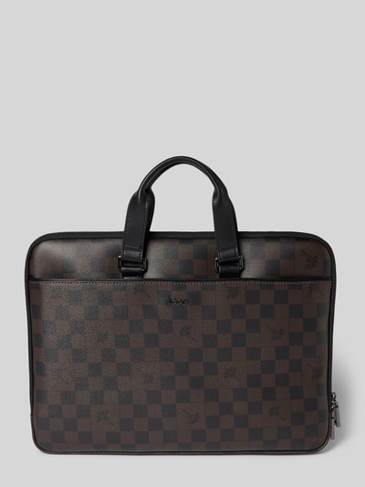 JOOP! Collection Laptoptas met draagband Donkerbruin - 2