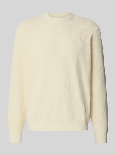 JAKE*S STUDIO MEN Regular Fit Longsleeve mit Rundhalsausschnitt Ecru 2