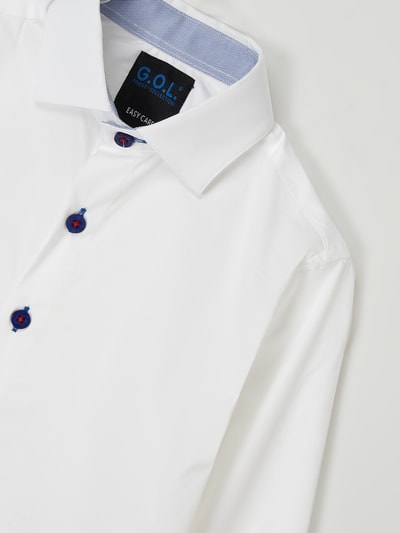 G.O.L. Super Slim Fit Hemd mit Stretch-Anteil  Weiß 2