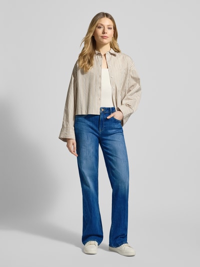Raffaello Rossi Straight Fit Jeans aus Baumwoll-Mix Modell 'KIRA' Blau 1