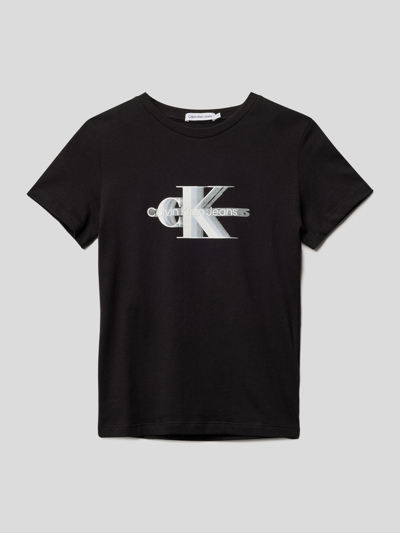 Calvin Klein Jeans T-Shirt aus Baumwolle Schwarz 1