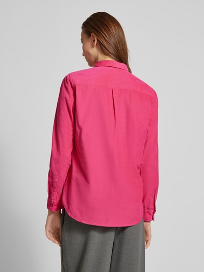 Christian Berg Woman Regular Fit Cordbluse mit Brusttaschen Pink 5