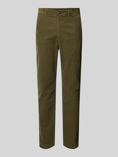 Tommy Hilfiger Regular Fit Cordhose mit Gürtelschlaufen Modell 'DENTON' Oliv 2