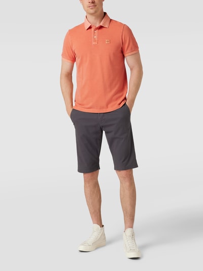 s.Oliver RED LABEL Poloshirt mit Label-Patch Orange 1