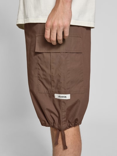 Pegador Relaxed Fit Bermudas mit Cargo-Taschen Modell 'Meeker' Dunkelbraun 3