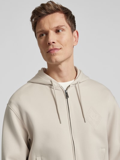 Emporio Armani Sweatjacke mit Zweiwege-Reißverschluss Offwhite 3