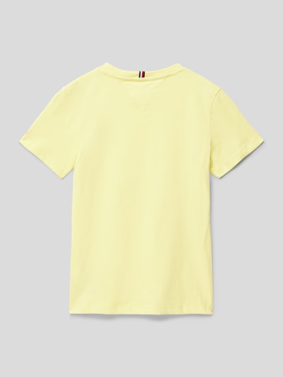 Tommy Hilfiger Teens T-shirt z nadrukiem z logo Żółty 3