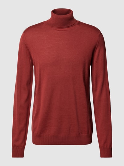 JOOP! Collection Rollkragenpullover aus Schurwolle Modell 'Donte' Bordeaux 2