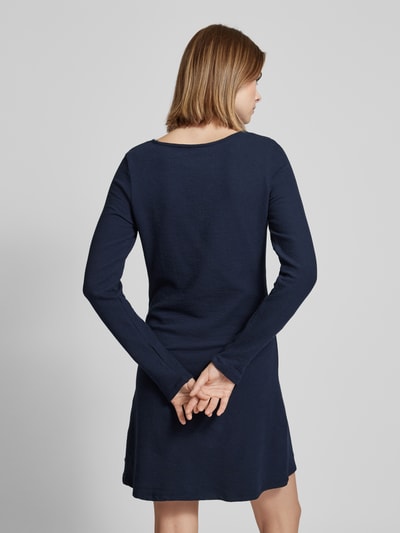 Tom Tailor Denim Knielanges Kleid mit Rundhalsausschnitt Dunkelblau 5