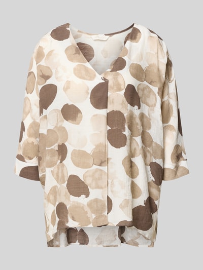 Produktfoto, Relaxed Fit Bluse aus Viskose-Mix von Apricot, wzór na całej powierzchni, dekolt w serek, rękaw o dł. 3/4, mieszanka wiskozy