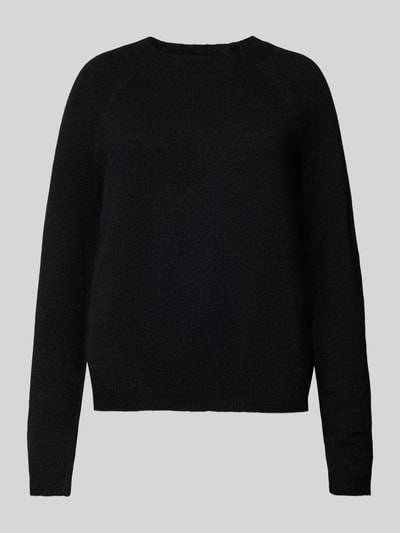 Pieces Regular fit coltrui met raglanmouwen, model 'JULIANA' Zwart - 2