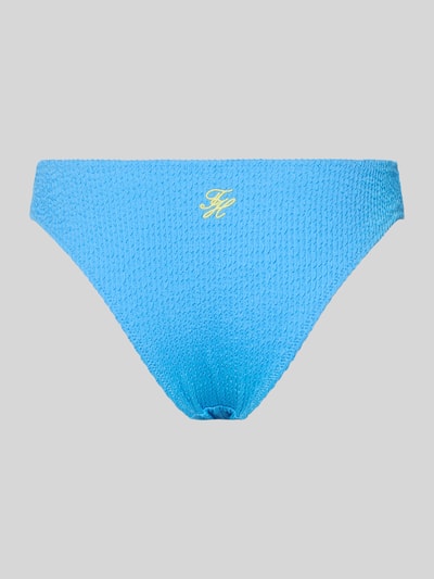 Produktfoto, Bikini Slip mit strukturierter Oberfläche von TOMMY HILFIGER in Optik: Unifarben, Label-Applikation, Materialverarbeitung: Crinkle