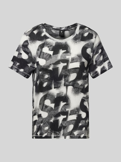 G-Star Raw T-Shirt mit geripptem Rundhalsausschnitt Anthrazit 2