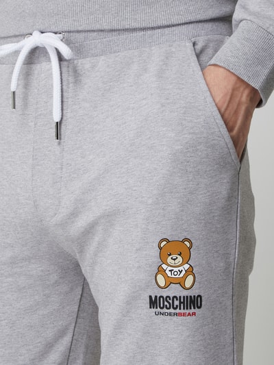 Moschino Swim + Underwear Sweatbroek met print Middengrijs gemêleerd - 3