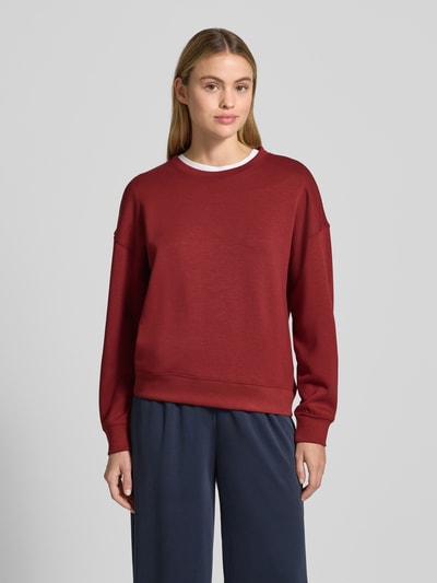 MSCH Copenhagen Sweatshirt aus Viskose-Mix Modell 'Ima' Dunkelrot 4