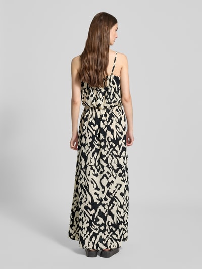 Only Tailliertes Maxikleid mit Allover-Muster Modell 'WINNER' Black 5
