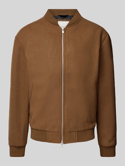 Jack & Jones Premium Bomberjacke mit Stehkragen Modell 'VENICE' Beige 2