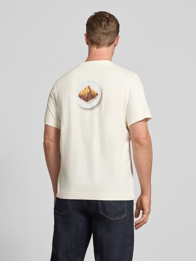 Selected Homme Oversized T-Shirt aus reiner Baumwolle Modell 'ELIAS' Offwhite 5