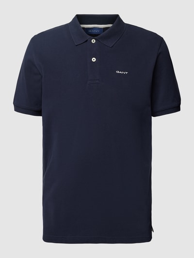 Gant Poloshirt mit Seitenschlitzen Modell 'Pique' Marine 2