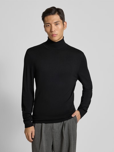 MCNEAL Rollkragenpullover aus Viskose-Mix Black 4