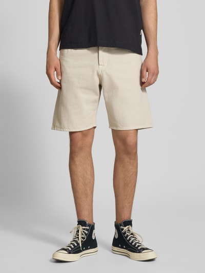 JACK & JONES Loose Fit Jeansshorts mit Eingrifftaschen Modell 'TONY' Beige 4