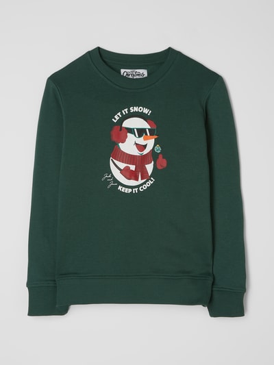 Jack & Jones Sweatshirt mit Print Modell 'Jortoon'  Grün 1