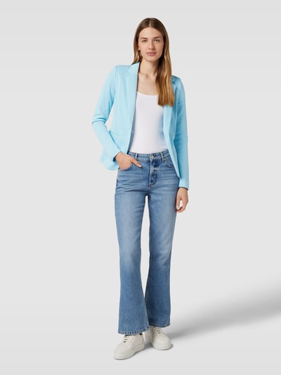 ICHI Blazer mit Reverskragen und Strukturmuster Modell 'KATE' Hellblau 1